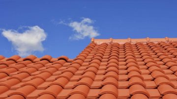 Terracotta tiled roofs in Romsey